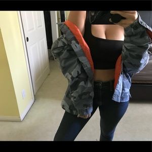 UO Oversized camp jacket